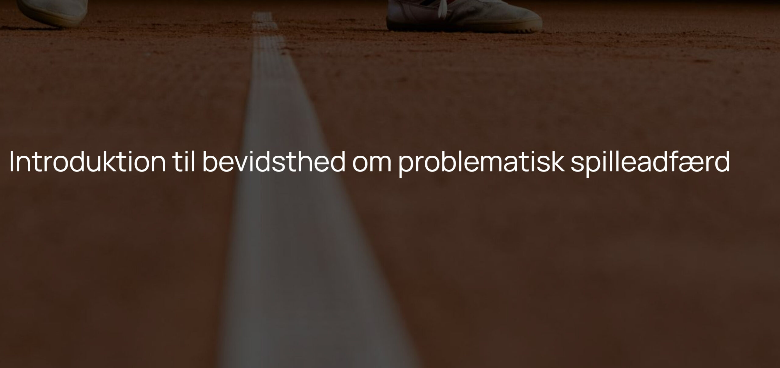 En introduktion til bevidsthed om problematisk spilleadfærd