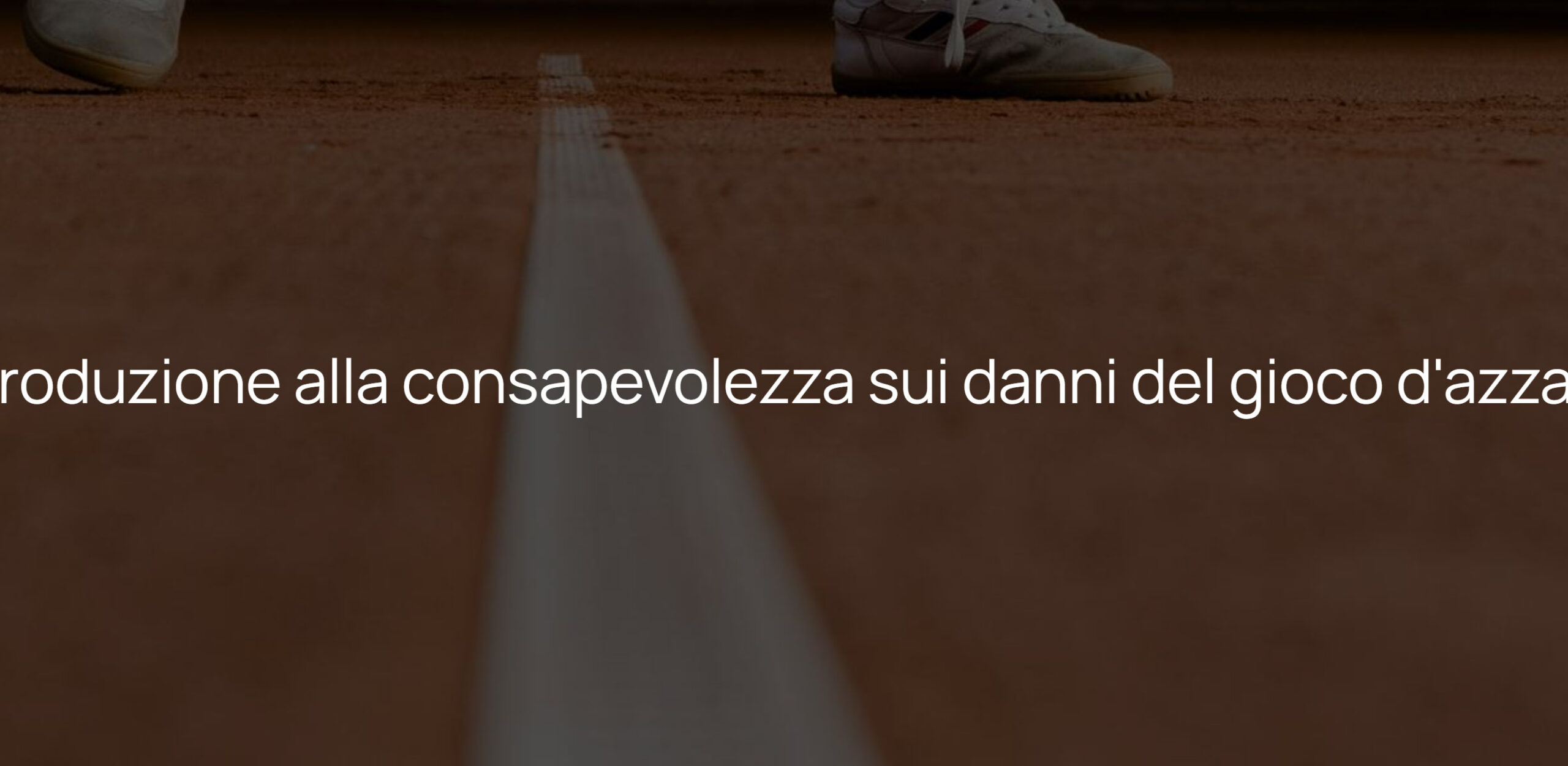 Introduzione alla consapevolezza sui danni del gioco d'azzardo