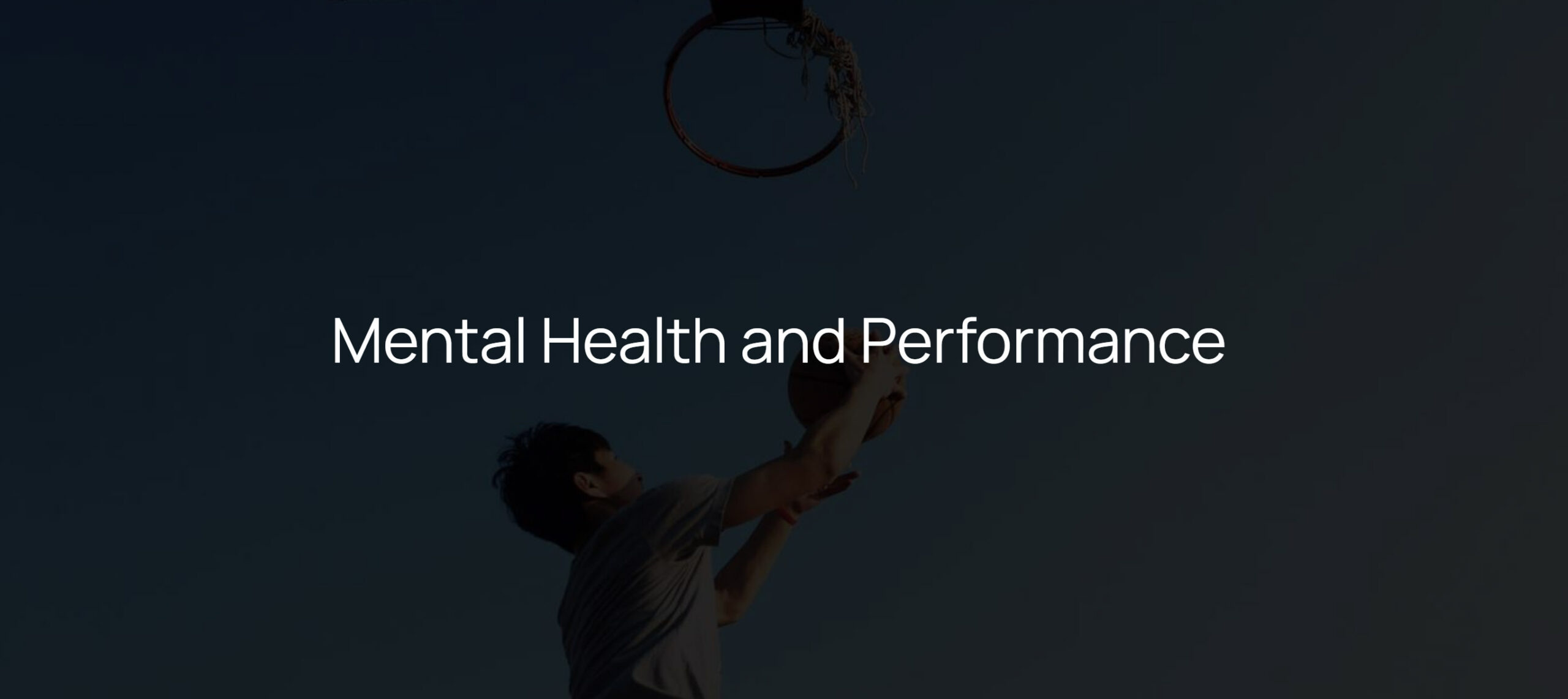 Mental Health & Performance 